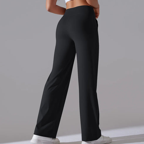 Women's High Waist Straight Leg Loose Pants